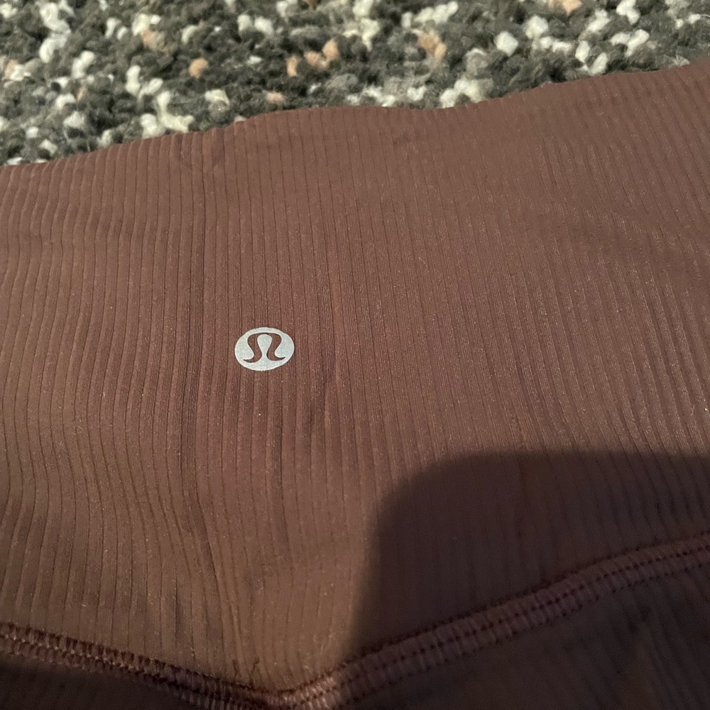 Lululemon High Rise Ribbed Mini Flares - Picture 4 of 5